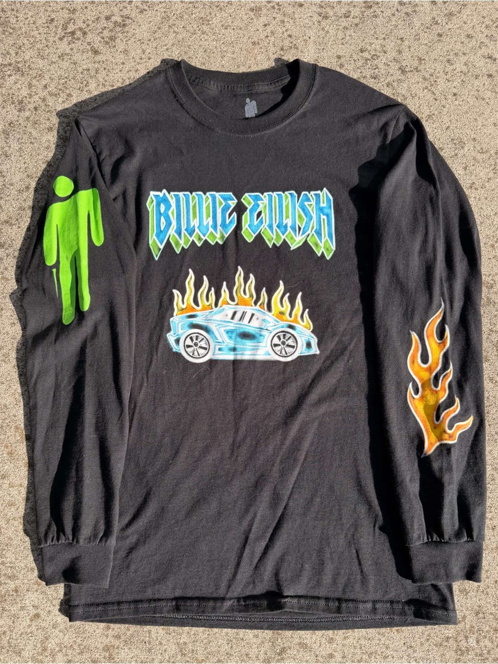 Billie eilish 2019 world tour, long sleeve T-shirt, size small